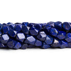 7x6mm Lapis Lazuli Handcut Nugget Cubes 12 inch 51 beads - The Bead Traders