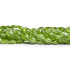 7x6mm Peridot Plain Ovals 15 inch 62 beads - The Bead Traders