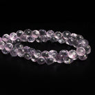 8 - 10mm Pink Amethyst Faceted Candy Kisses 8 inch 55 beads - The Bead Traders