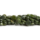 8 - 10mm Serpentine Plain Coins 12 inch 31 beads - The Bead Traders