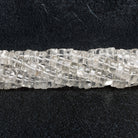 8-11mm Crystal Quartz Plain Heishis 14 inch 75 beads - The Bead Traders