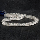 8-11mm Crystal Quartz Plain Heishis 14 inch 75 beads - The Bead Traders