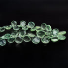 8 - 13mm Fluorite Plain Hearts 8 inch 37 beads - The Bead Traders