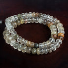 8 - 14mm Multi Rutilated Quartz Faceted Rondelles 70 beads - The Bead Traders