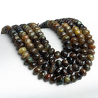 8-9.5mm Sapphire Faceted Rondelles 16 inch 63 beads - The Bead Traders