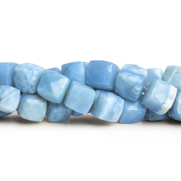 8-9mm Denim Opal Faceted Cubes 8 inch 21 beads