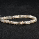 8-9mm Mystic Moonstone Faceted Rondelles 8 inch 45 beads - The Bead Traders