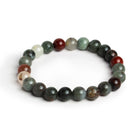 8.5mm Dragon's Blood Jasper Plain Rounds 21 beads - The Bead Traders