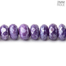 8.5mm Mystic Purple Moonstone 2mm Large Hole Rondelles 8 inch 34 Beads - The Bead Traders