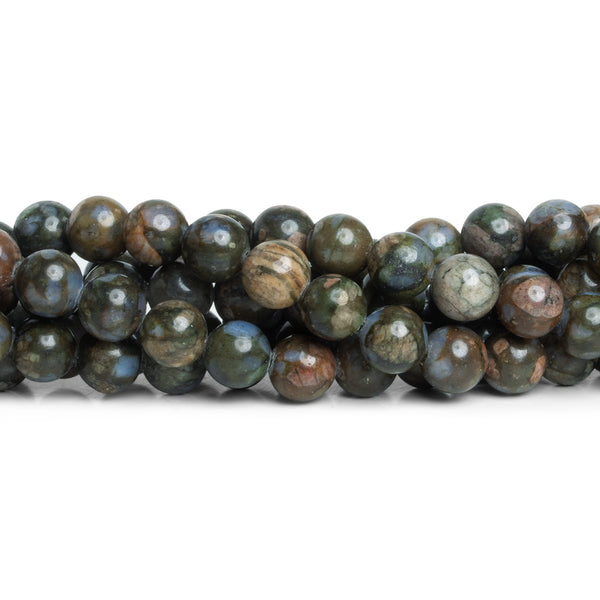 8.5mm Rhyolite Plain Rounds 15 inch 43 beads