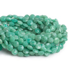 8mm Amazonite Faceted Coins 7.5 inch 23 beads - The Bead Traders