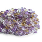 8mm Ametrine Faceted Coins 7.5 inch 23 beads - The Bead Traders