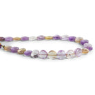 8mm Ametrine Faceted Coins 7.5 inch 23 beads - The Bead Traders