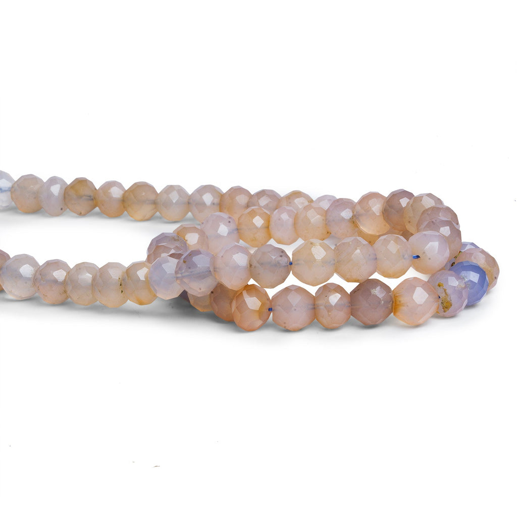 8mm Chalcedony Faceted Rondelles 15 inch 53 beads - The Bead Traders