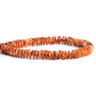 8mm Copper Wavy Discs 8 inch 150 beads - The Bead Traders