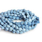 8mm Denim Opal Faceted Coins 7.5 inch 23 beads - The Bead Traders
