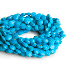 8mm Howlite Faceted Coins 7.5 inch 23 beads - The Bead Traders