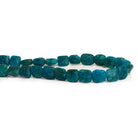 8mm Matte Neon Apatite Squares 7.5 inch 23 beads - The Bead Traders