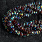 8mm Mystic Garnet Faceted Rondelles Set of 10 Beads - The Bead Traders