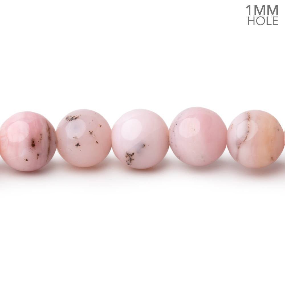 8mm Pink Peruvian Opal Plain Rounds 15 inch 48 beads - The Bead Traders