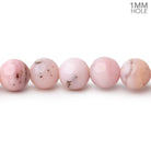 8mm Pink Peruvian Opal Plain Rounds 15 inch 48 beads - The Bead Traders