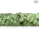 8mm Prehnite Plain Rondelles 16 inch 81 beads 1mm Large Hole - The Bead Traders