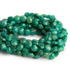 8mm Russian Amazonite Faceted Coins 7.5 inch 23 beads - The Bead Traders