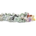 8mm Sagenitic Quartz Plain Hearts 8 inch 54 beads - The Bead Traders