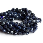 8mm Sodalite Faceted Coins 7.5 inch 23 beads - The Bead Traders