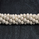 8mm Sterling Silver plated Copper Persian Circle Beadcaps 8 inch 56 beads - The Bead Traders