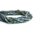 8x4mm Kyanite Tubes 14 inch 43 beads - The Bead Traders