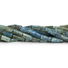 8x4mm Kyanite Tubes 14 inch 43 beads - The Bead Traders
