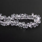 8x4mm Pink Amethyst Faceted Teardrops 8 inch 90 beads - The Bead Traders