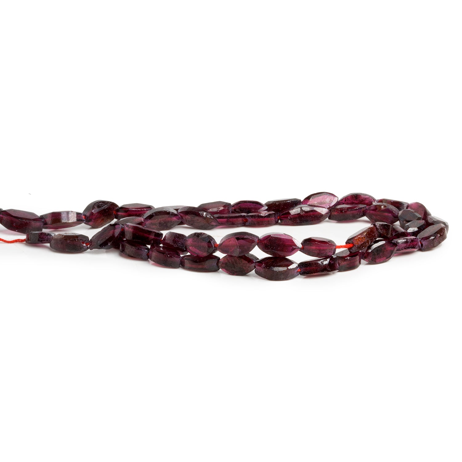 8x4mm Rhodolite Garnet Faceted Marquises 14 inch 45 beads - The Bead Traders