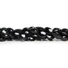 8x5mm Black Spinel Faceted Ovals 12 inch 43 beads - The Bead Traders