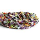 8x5mm Multi Gemstone Handcut Plain Ovals 12 inch 50 beads - The Bead Traders