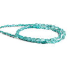 8x5mm Pool Blue Apatite Faceted Ovals 18 inch 63 beads - The Bead Traders