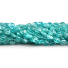 8x5mm Pool Blue Apatite Faceted Ovals 18 inch 63 beads - The Bead Traders