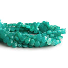 8x6mm Amazonite Center Drilled Faceted Ovals 8 inch 37 beads - The Bead Traders