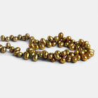 8x6mm Bronze Yellow Side Drilled Oval Pearls 16 inch 75 beads - The Bead Traders