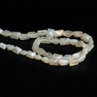 8x6mm Cream Moonstone Rectangles 14 inch 42 beads - The Bead Traders