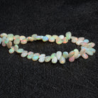 8x6mm Ethiopian Opal Plain Pears 9 inch 67 beads - The Bead Traders