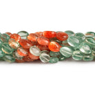 8x6mm Madagascar Sunstone Plain Ovals 18 inch 50 beads - The Bead Traders
