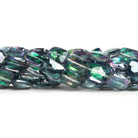 8x6mm Mystic Topaz Faceted Rectangles 9 inch 27 beads - The Bead Traders