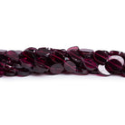 8x6mm Rhodolite Garnet Plain Ovals 14 inch 45 beads - The Bead Traders