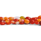 8x6mm Tangerine Ethiopian Opal Plain Ovals 8 inch 23 beads - The Bead Traders