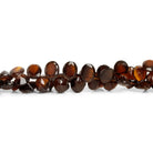 8x7mm Brown Chalcedony Faceted Ovals 8 inch 45 beads - The Bead Traders