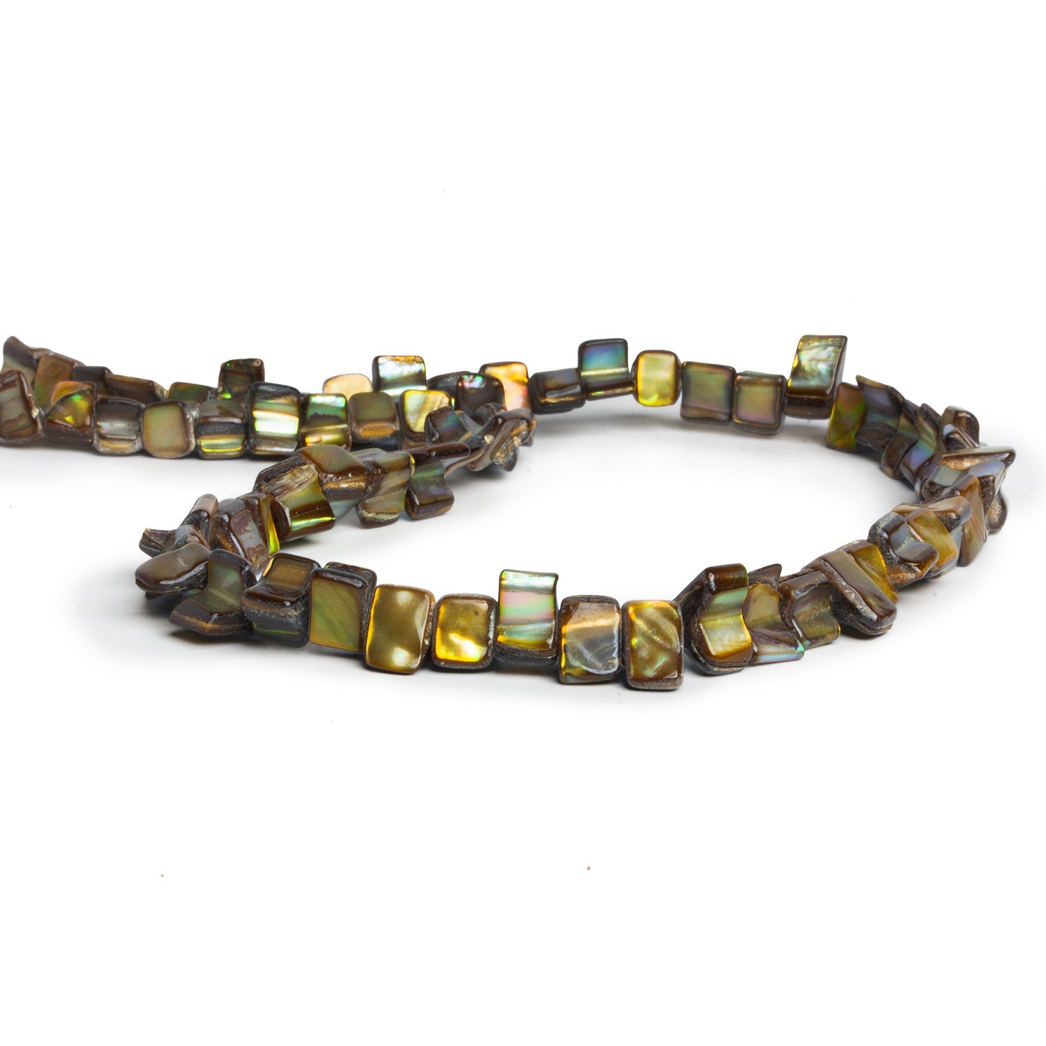 8x7mm Multicolor Shell Natural Shapes 16 inch 68 beads - The Bead Traders