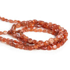 8x7mm Sunstone Plain Nuggets 18 inch 65 beads - The Bead Traders
