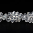 9 - 10mm Ice Quartz Faceted Rondelles 17 inch 68 beads - The Bead Traders